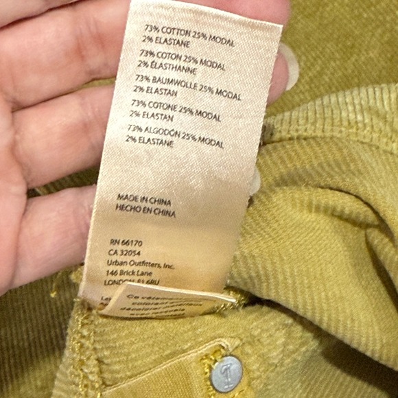 Pilcro The Icon Corduroy Flare Pants Womens Size 28 preppy classic boho retro - Picture 9 of 10